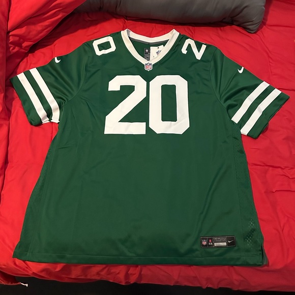 NWT NFL New York Jets Breece Hall Jersey with White Trim - Picture 2 of 13